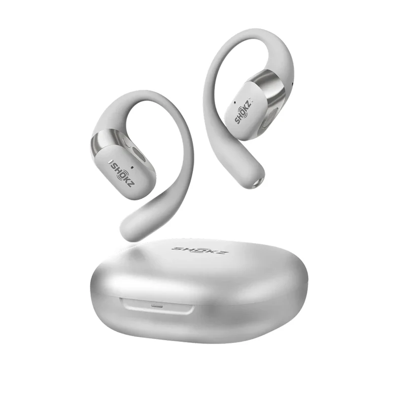 SHOKZ OpenFit 2+ | Écouteurs ouverts - Jusqu'à 48 heures d'autonomie - Bluetooth - Gris