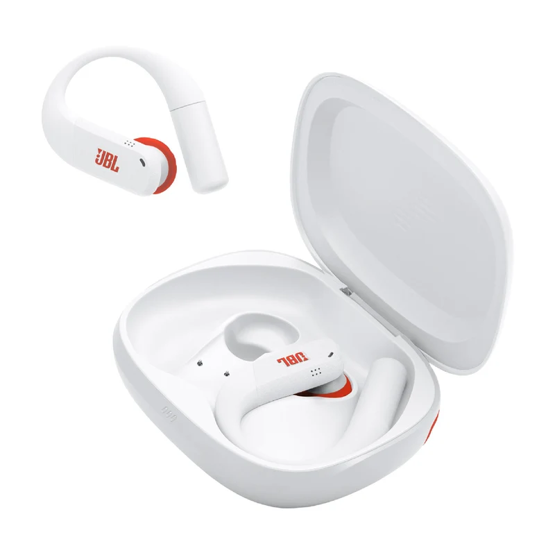 JBL Endurance Peak 4 | Écouteurs intra-auriculaires - TwistLock - Blanc/Orange