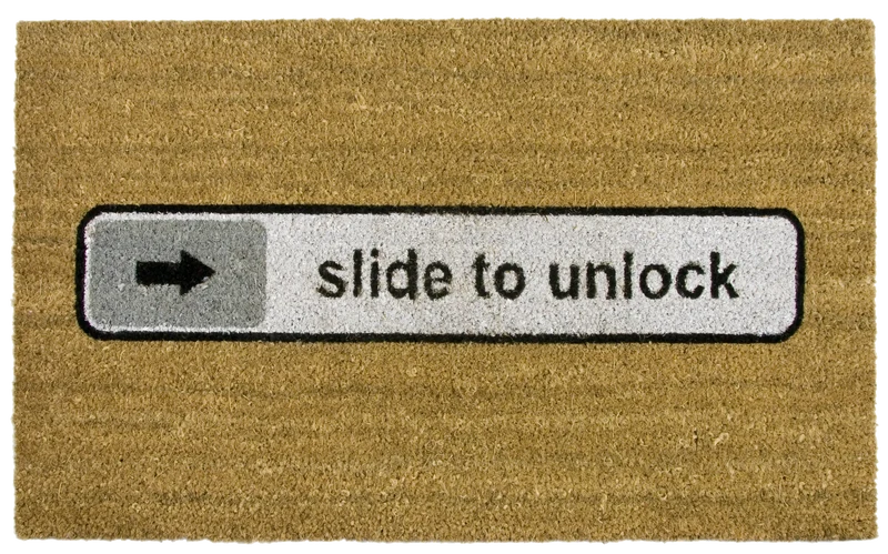 Fußmatte Slide to unlock aus Kokosfaser