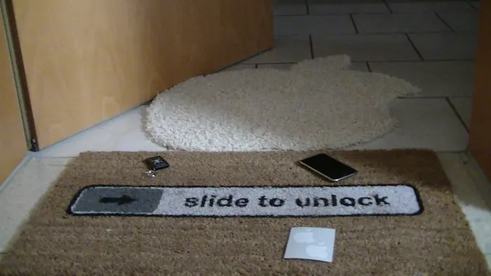 Fußmatte Slide to unlock aus Kokosfaser