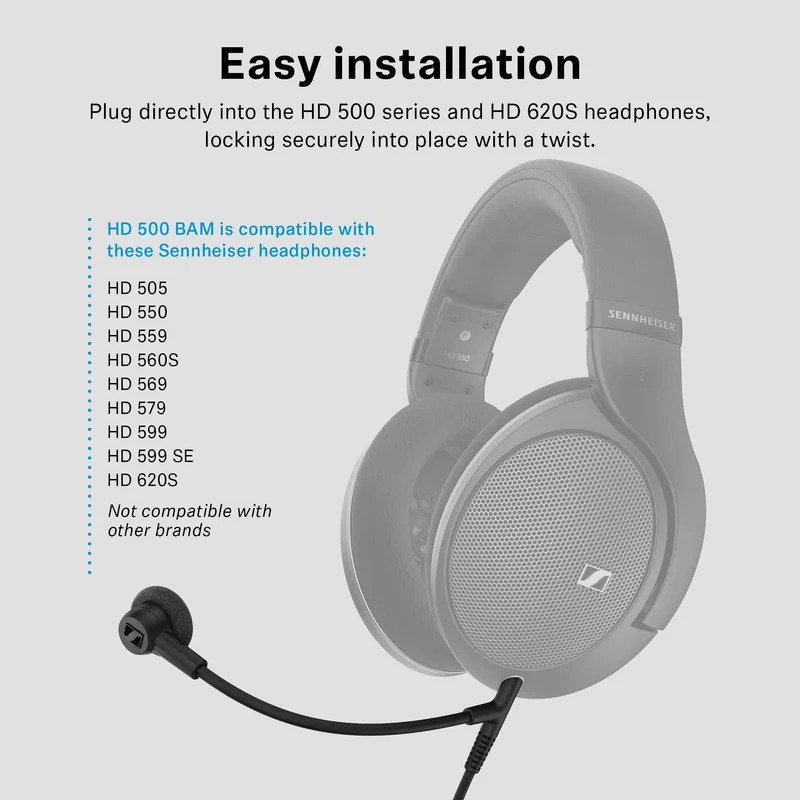 HD 550 with Boom Arm Microphone Set