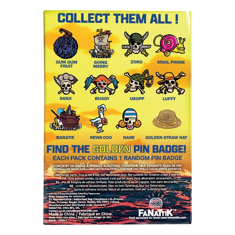 Pins de mystère One Piece