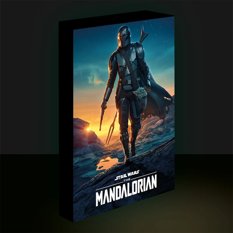 Star Wars LED-Leinwand: Der Mandalorianer Nightfall