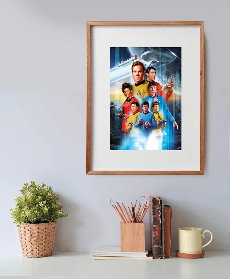 Star Trek Puzzle mit der Crew der Enterprise