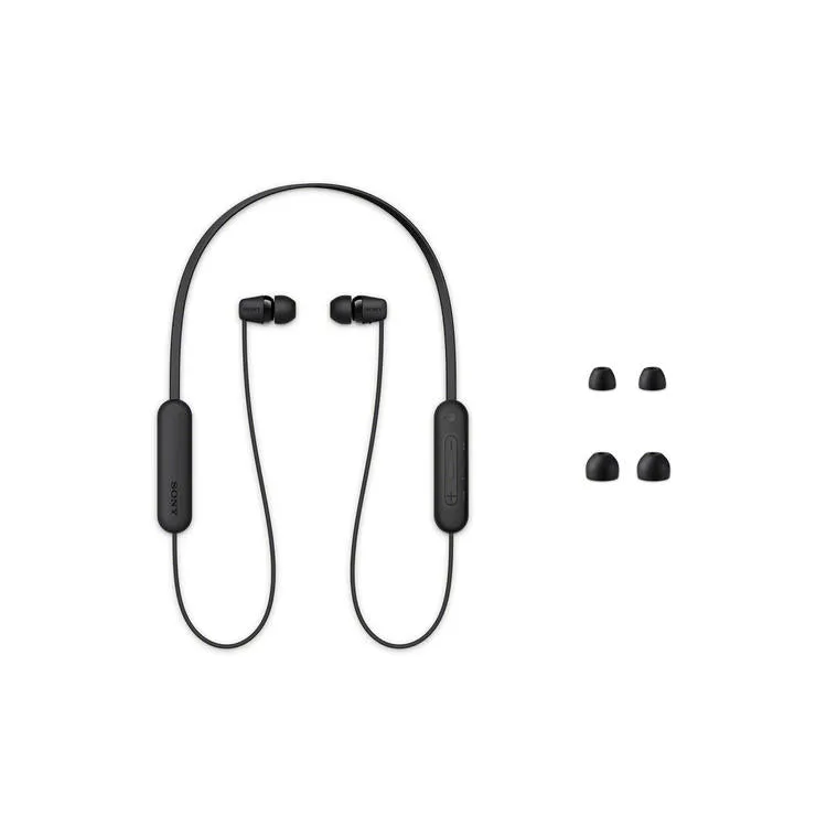 Sony WI-C100 | Écouteurs intra-auriculaires - Sans fil - Bluetooth - Tour de cou - Microphone - IPX4 - Noir
