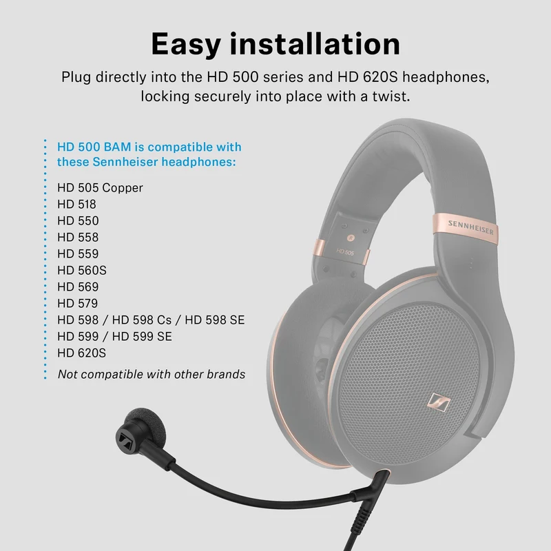 HD 505 with Boom Arm Microphone Set