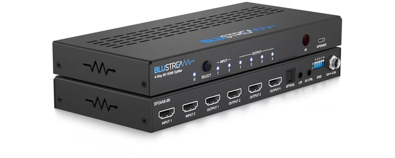 SP24AB 8K HDMI Switcher et Extracteur – 2 sources vidéo vers 4 téléviseurs