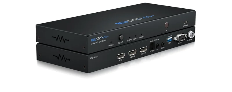 SW21AB V2 4K HDMI Switcher et Extracteur – 2 sources vidéo vers votre télévision