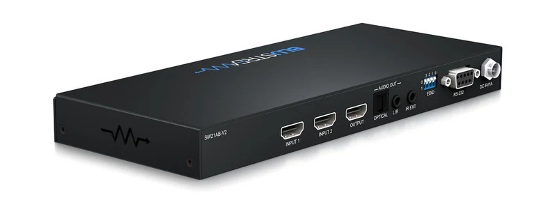 SW21AB V2 4K HDMI Switcher et Extracteur – 2 sources vidéo vers votre télévision