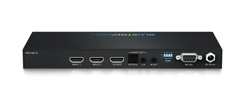 SW21AB V2 4K HDMI Switcher et Extracteur – 2 sources vidéo vers votre télévision
