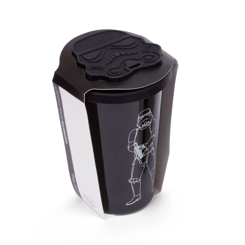 Original Stormtrooper Thermobecher Schwarz mit Helmdeckel