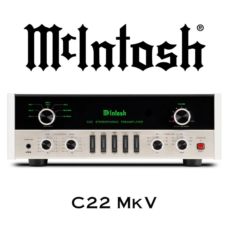 McIntosh C22 Mk V | Preamplificateur à tubes audiophile