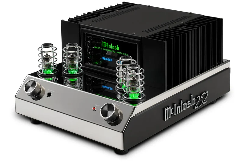 McIntosh MA252 - Amplificateur stéréo intégré hybride 100 Watts/Canal, entrée phono (Boîte ouverte)