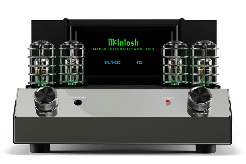McIntosh MA252 - Amplificateur stéréo intégré hybride 100 Watts/Canal, entrée phono (Boîte ouverte)
