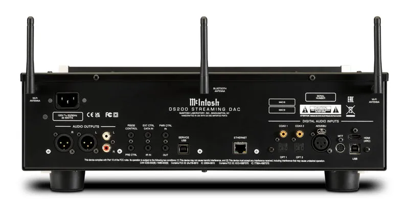 McIntosh DS200 - Lecteur réseau DAC 32 bits à 8 canaux (Boîte ouverte)