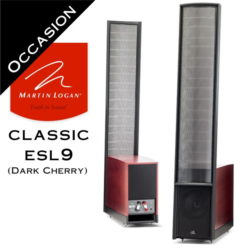 Martin Logan Classic ESL 9 | Enceintes Classic ESL 9 (Dark Cherry, demonstrateur, la paire)