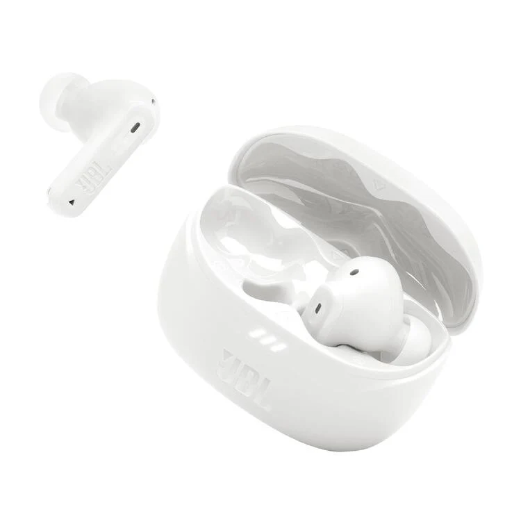JBL Tune Beam 2 | Casque intra-auriculaire - 100% sans fil - Bluetooth - Smart Ambient - 6 microphones - Blanc