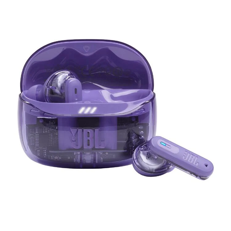 JBL Tune Beam 2 | Casque intra-auriculaire - 100% sans fil - Bluetooth - Smart Ambient - 6 microphones - Ghost Purple