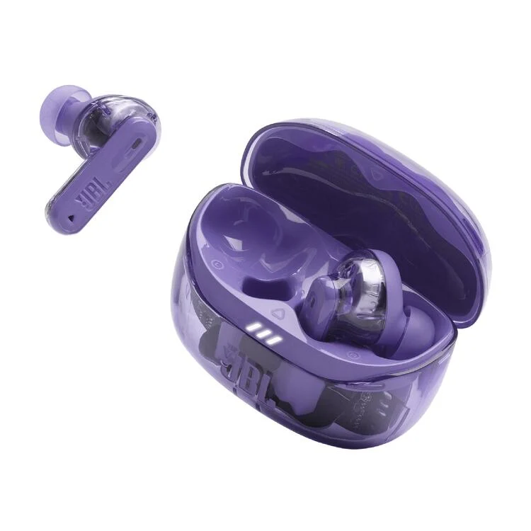 JBL Tune Beam 2 | Casque intra-auriculaire - 100% sans fil - Bluetooth - Smart Ambient - 6 microphones - Ghost Purple