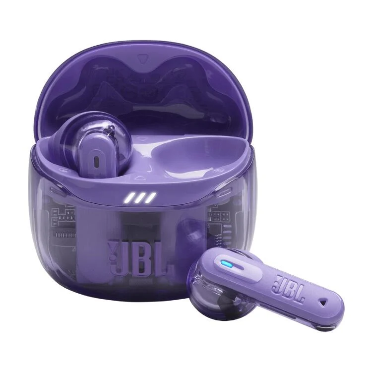 JBL Tune Flex 2 | Casque intra-auriculaire - 100% sans fil - Bluetooth - Réduction du bruit - 6 microphones - IP54 - Ghost Purple