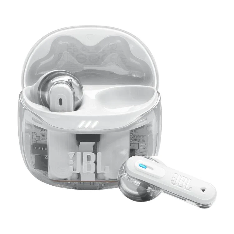 JBL Tune Flex 2 | Casque intra-auriculaire - 100% sans fil - Bluetooth - Réduction du bruit - 6 microphones - IP54 - Ghost White