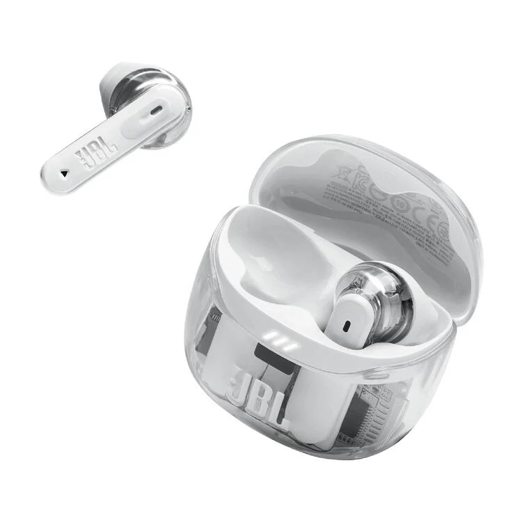 JBL Tune Flex 2 | Casque intra-auriculaire - 100% sans fil - Bluetooth - Réduction du bruit - 6 microphones - IP54 - Ghost White