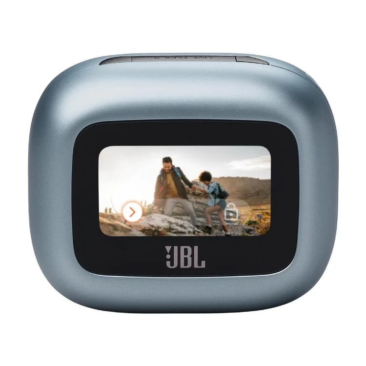 JBL Live Flex 3 | Casque intra-auriculaire - Sans fil - Réduction du bruit - Écran tactile 1,45" - Bleu