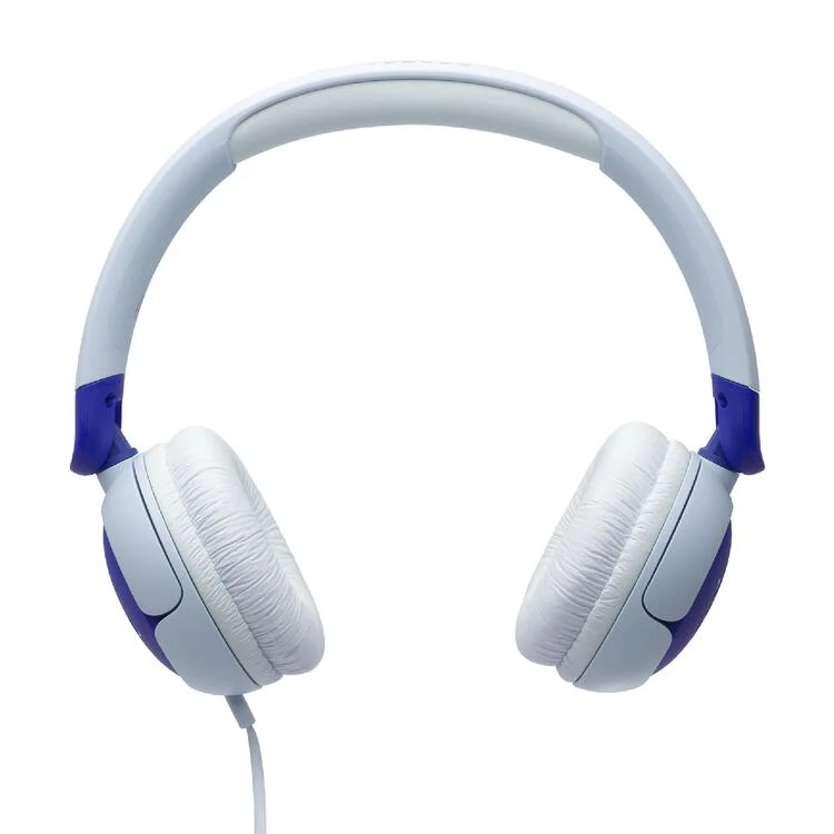 JBL JR320 | Casque circum-aural filaire pour enfants - JBL Safe Sound - Microphone - Bleu