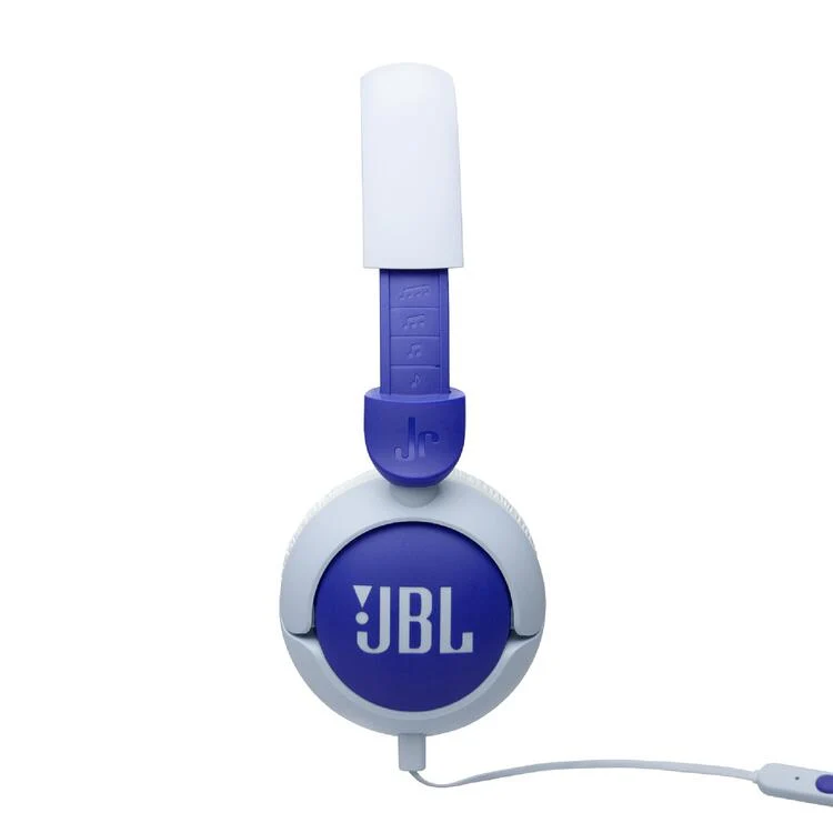 JBL JR320 | Casque circum-aural filaire pour enfants - JBL Safe Sound - Microphone - Bleu