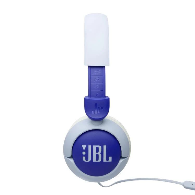 JBL JR320 | Casque circum-aural filaire pour enfants - JBL Safe Sound - Microphone - Bleu