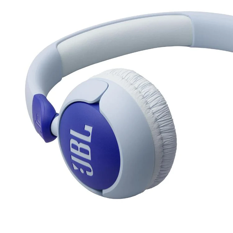 JBL JR320 | Casque circum-aural filaire pour enfants - JBL Safe Sound - Microphone - Bleu