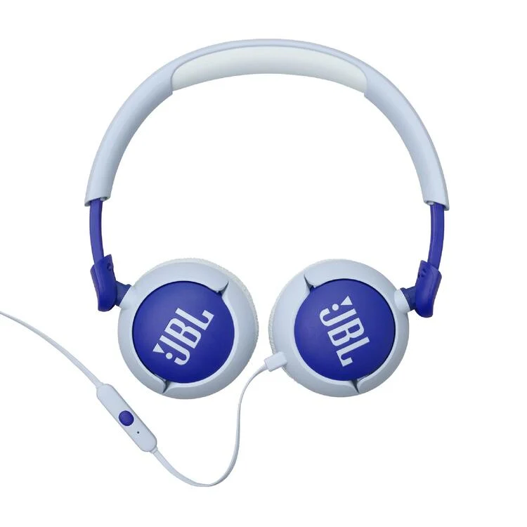 JBL JR320 | Casque circum-aural filaire pour enfants - JBL Safe Sound - Microphone - Bleu