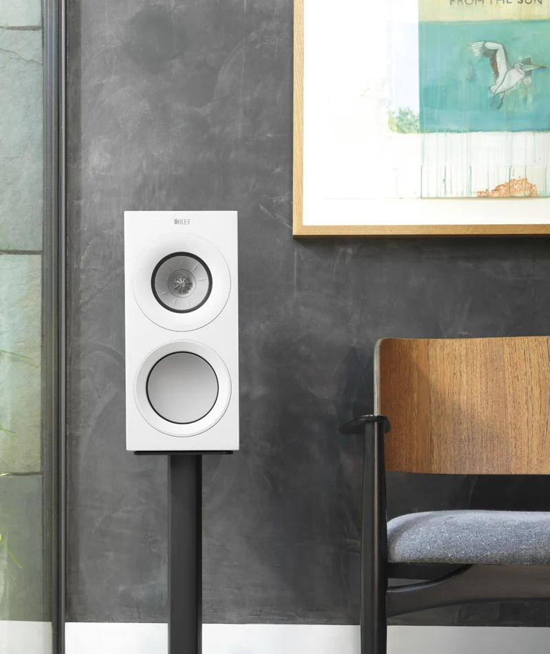 KEF R3 META Blanc - Véritable enceintes d'étagère trois voies! (la paire) (Boîtes ouvertes)