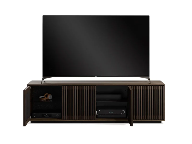 BDI Profile 8479 | Meuble multimédia 4 portes audio-vidéo/téléviseur jusqu'à 85 pouces