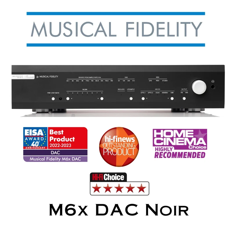 Musical Fidelity M6XDAC Noir - DAC avec 2 puces ES9038Q2M (Démonstrateur)