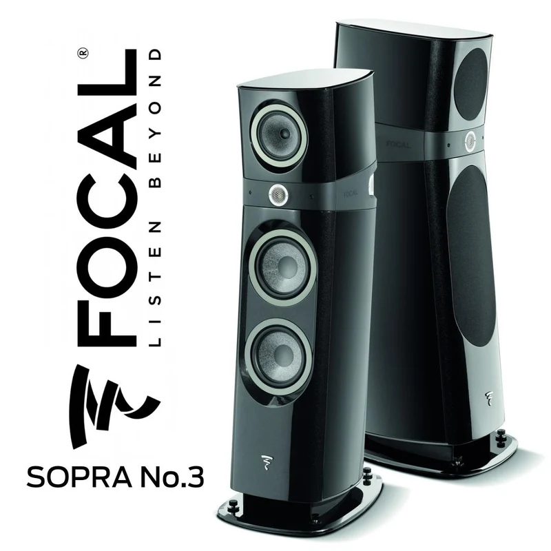 FOCAL SOPRA N°3 Noir : Enceinte haut de gamme 3 voies (la paire) (Démonstrateurs)