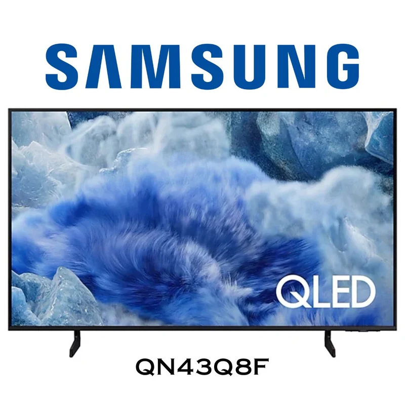 Samsung QN43Q8F - Téléviseur 43'', 4K UltraHD, 60Hz, Quantum HDR+, Processeur Q4 AI