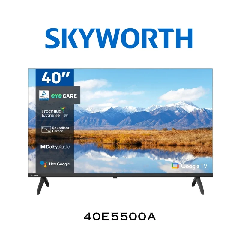 Skyworth 40E5500A | Téléviseur LED 1080p Full HD Google TV 40 pouces
