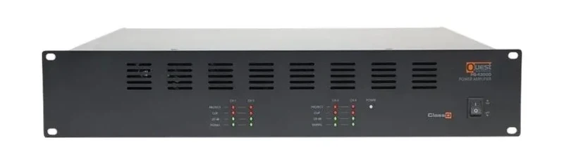 Quest Commecial PB4300D | Amplificateur commercial 70V, 4 x 300 Watts