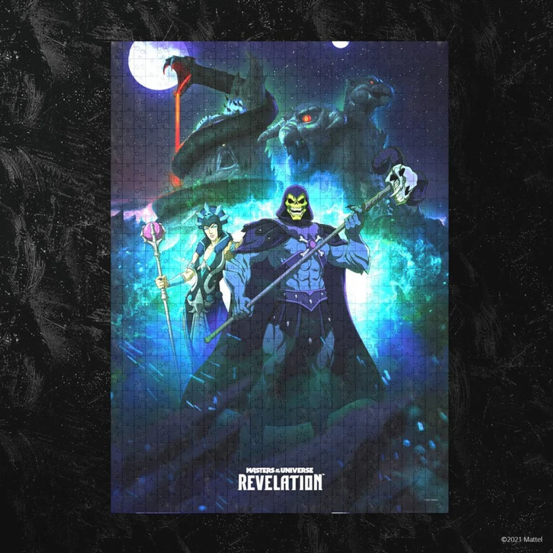 Masters of the Universe Revelation Puzzle Skeletor und Evil-Lyn
