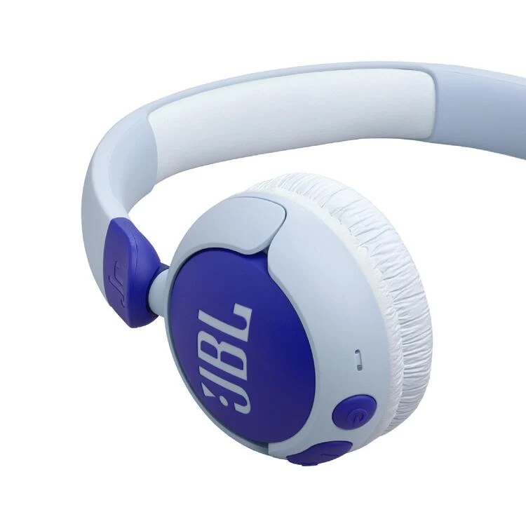 JBL JR 320BT | Casque circumaural sans fil pour enfants - Bluetooth - JBL Safe Sound - Microphone - Bleu