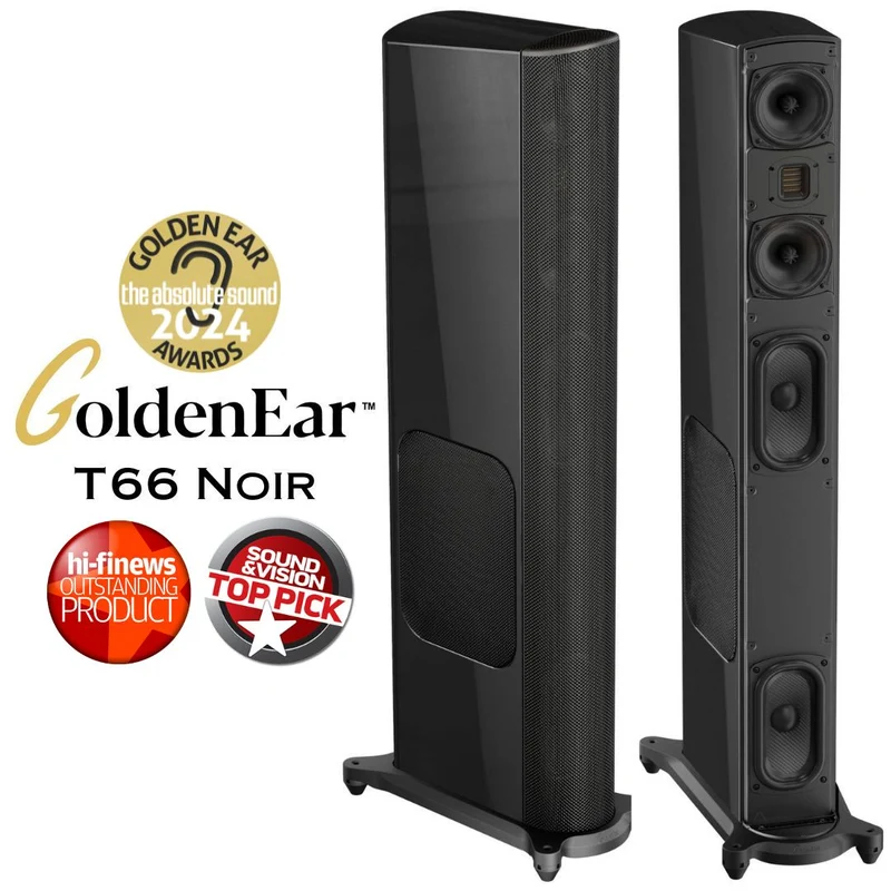 GoldenEar T66 - Enceintes de type colonne avec amplificateur de basses 500W (Occasion à l'état neuf)