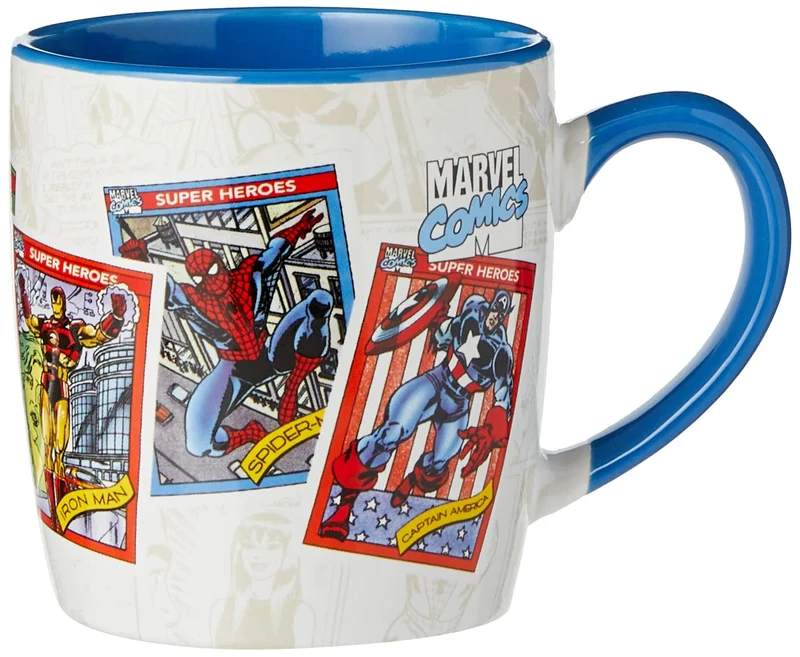 Marvel Retro Geschenkset mit Becher und Untersetzer