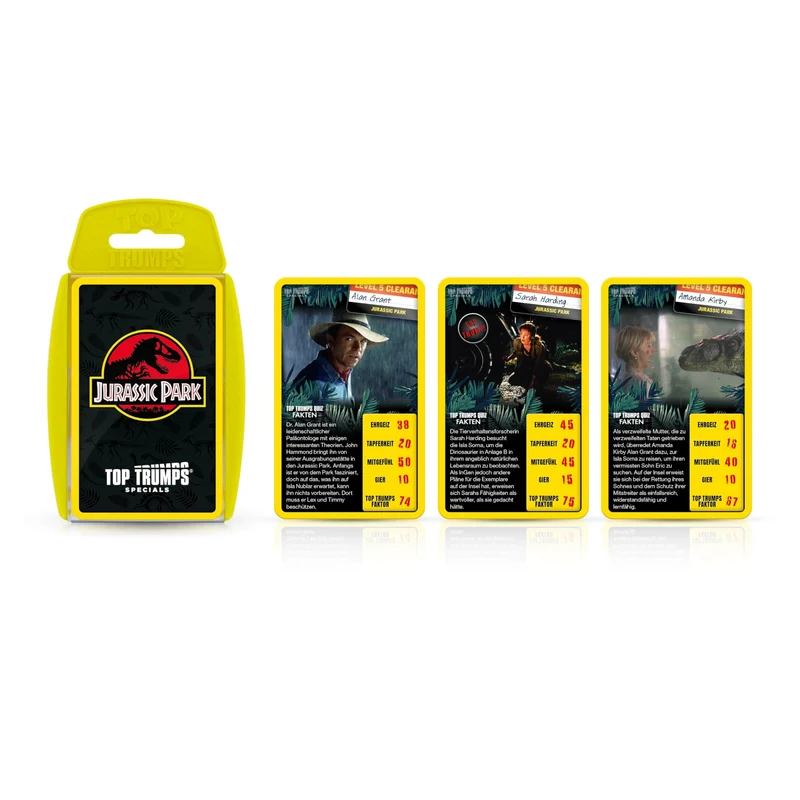 Jurassic Park Top Trumps Kartenspiel