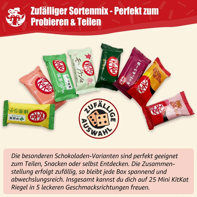 Japanische KitKat Snackbox mit 25 Riegeln