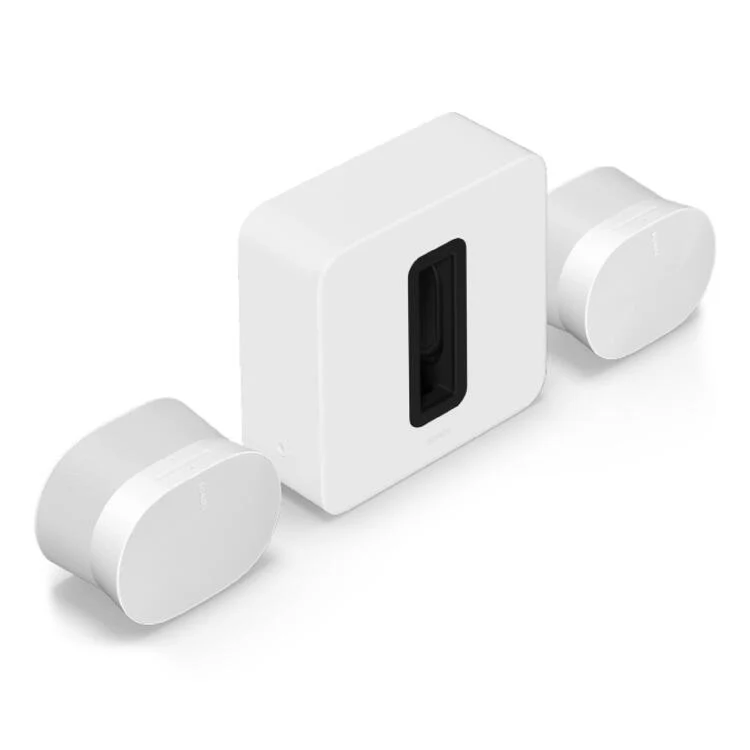 Sonos | Ultimate Home Theatre Completion Set - Sub 4 + 2 Era 300 - Blanc