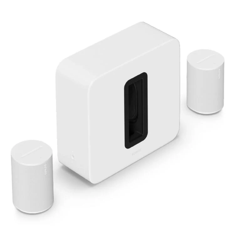 Sonos | Premium Home Theatre Completion Set - Sub 4 + 2 Era 100 - White