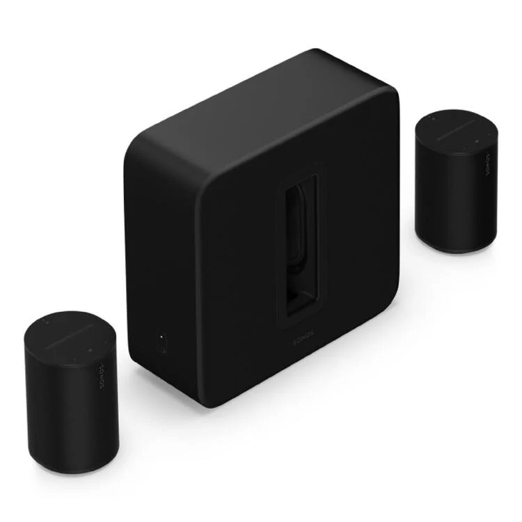 Sonos | Premium Home Theatre Completion Set - Sub 4 + 2 Era 100 - Noir