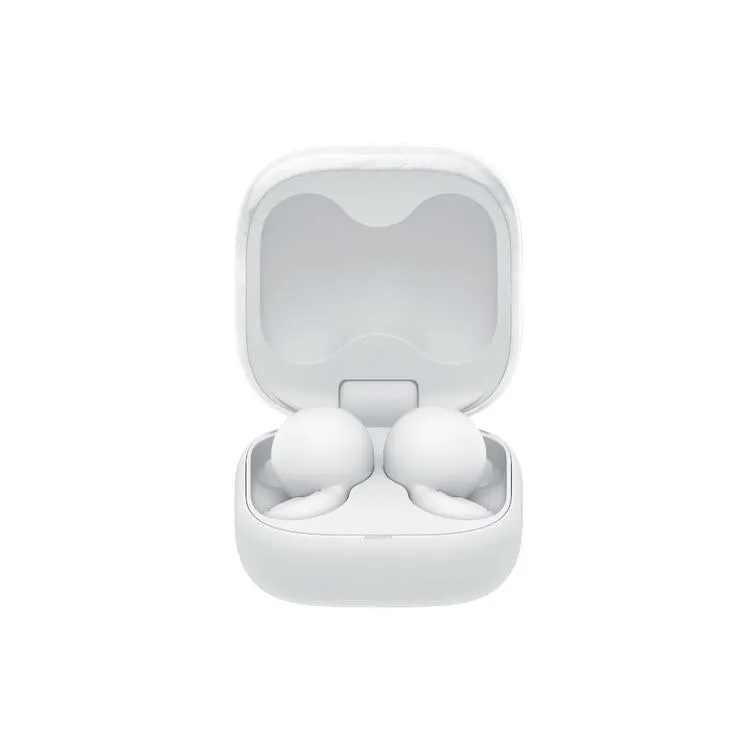 Sony Linkbuds Open | Casque intra-auriculaire - 100% sans fil - Bluetooth - Microphone - Jusqu'à 17,5 heures - Blanc