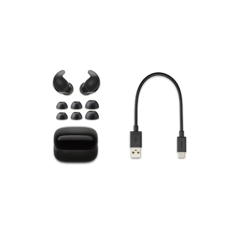 Sony LinkBuds Fit | Ecouteurs intra-auriculaires - 100% sans fil - Bluetooth - Microphone - Suppression active du bruit - Noir